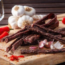 Fresh Spicy Garlic Peri Peri Droëwors wood with garlic & chillies by Simply African Food for The Biltong Merchant